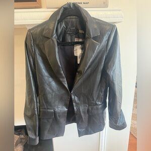 Alice + Olivia Black Leather Jacket